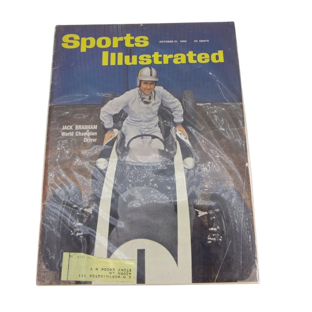 Sports Illustrated Magazine October 31 1960 Jack Brabham F1 Good Vintage Racing